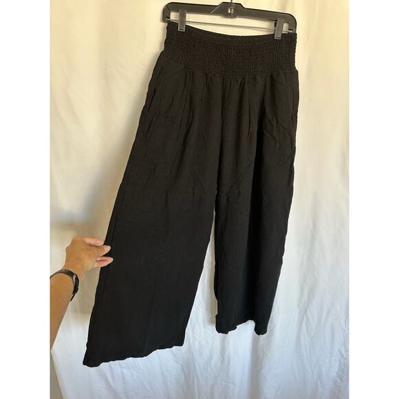 Womens Pants Wide Leg High Waisted Palazzo Pants Summer Flowy Size L - Picture 3 of 7